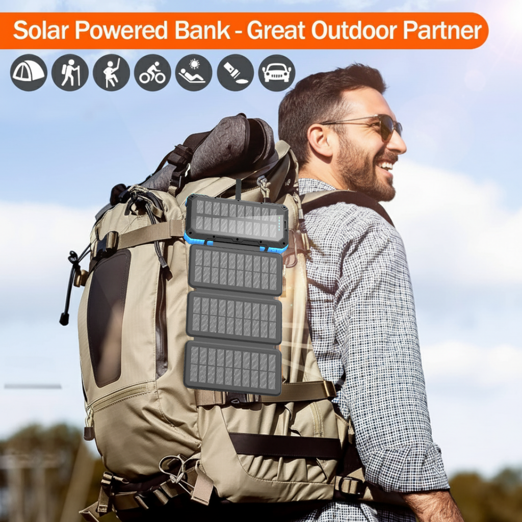 SolarGuard 4X - 4 Panel Solar Power Bank